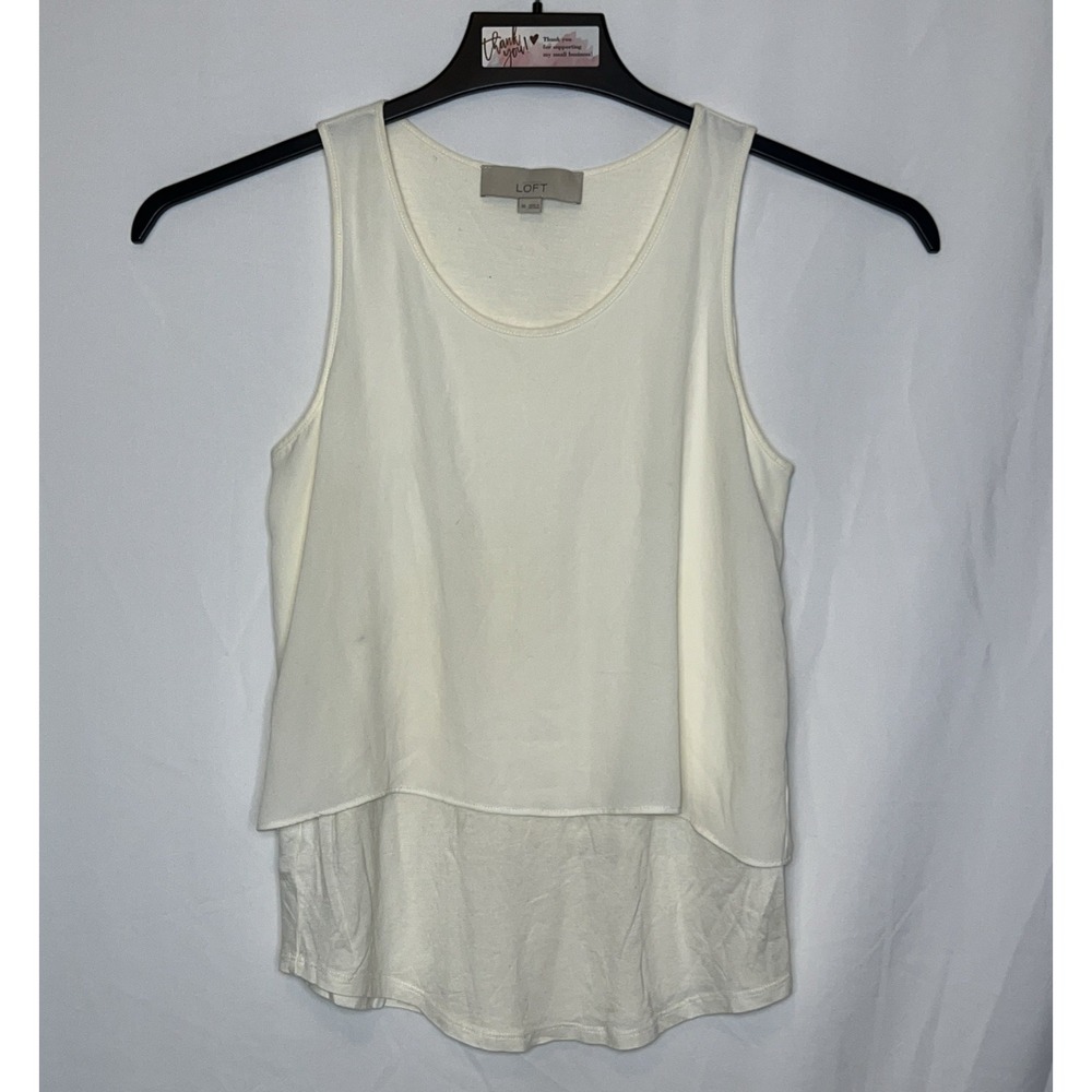 Loft Women's‎ Size XS Ivory Tank Blouse